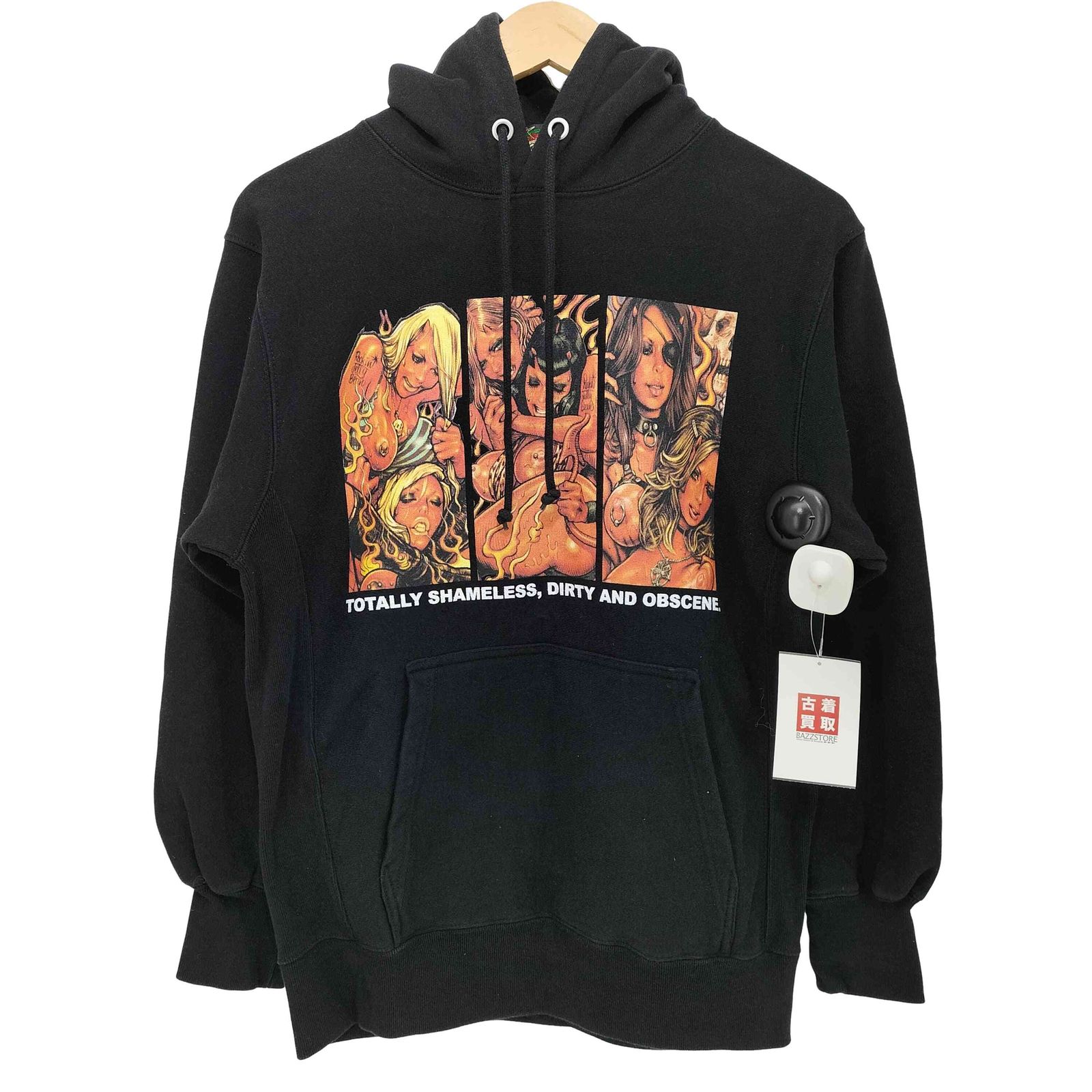 ユーズドフルギ USED古着 {{EROSTIKA}} DEVIL’ S CAT FIGHT HOODED PARKA メンズ import：S 6,767円