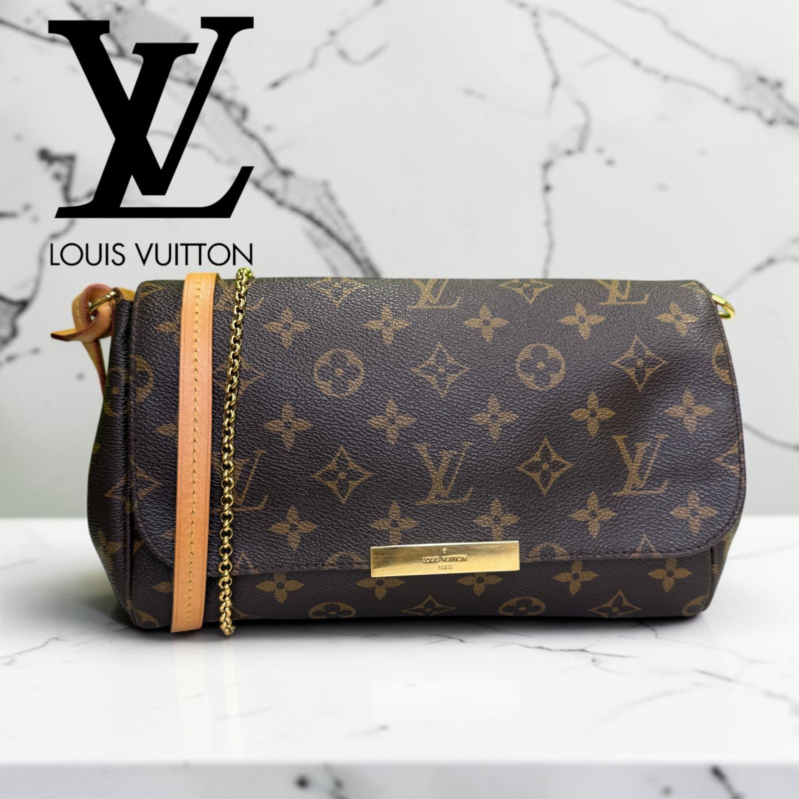 【美品】ルイヴィトン LOUIS VUITTON フェイボリットPM モノグラム Monogram Favorite PM ショルダーバッグ　クロスボディーバッグ 2WAY