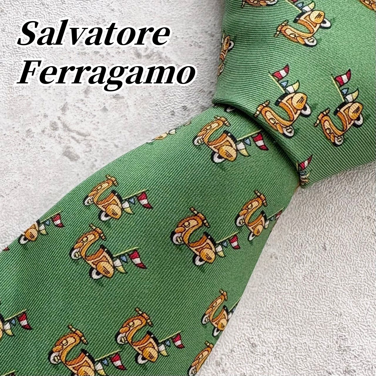 極美品】サルヴァートーレフェラガモ Salvatore Ferragamo ネクタイ