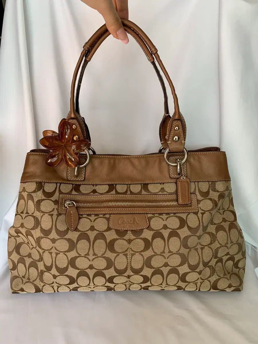 基本 )) Coach ブラウン ショルダーバッグ