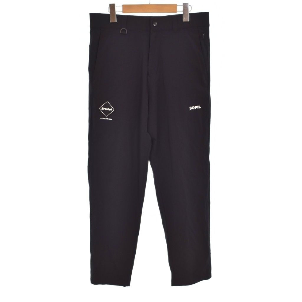 エフシーレアルブリストル F.C.Real Bristol FCRB 23SS DOTS AIR SLACKS スラックス ロゴパッチ テーパード ストレッチ M 黒 ブラック FCRB-230045