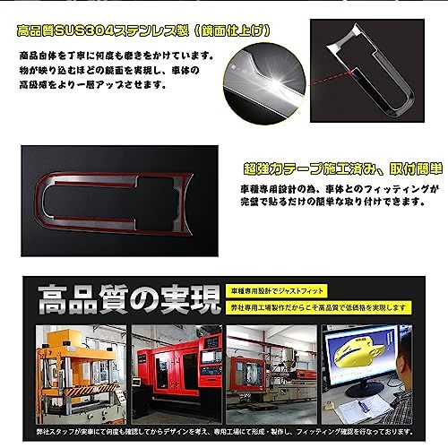 N◆BM トヨタ プリウス 60系 5代目 シフトゲートパネル インテリアパネル カバー ステンレス製 鏡面仕上げ メッキ カスタム パーツ 内装 アクセサリー