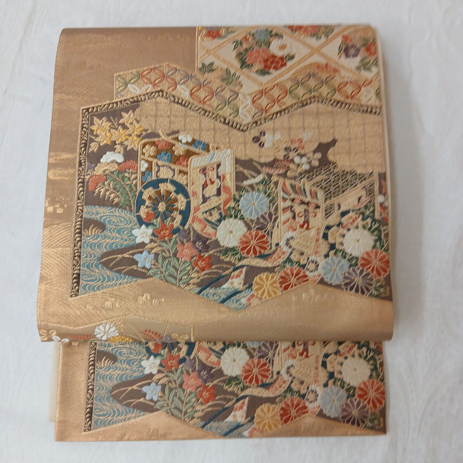本金箔　袋帯　正絹　ろ29G27