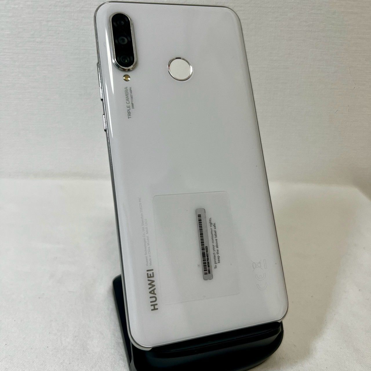 HUAWEI P30 lite MAR-LX2J 64GB パールホワイト SoftBank判定○ 画面