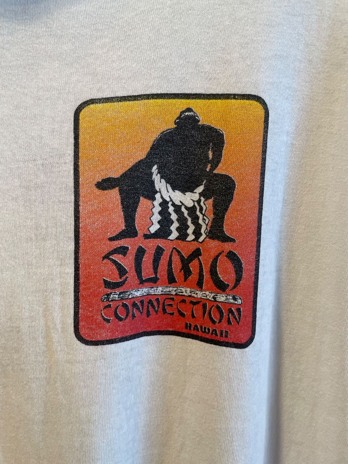 90年代 Sumo Connection「Surf Sumo」両面プリントTシャツ(ホワイト・L・USA製) 2