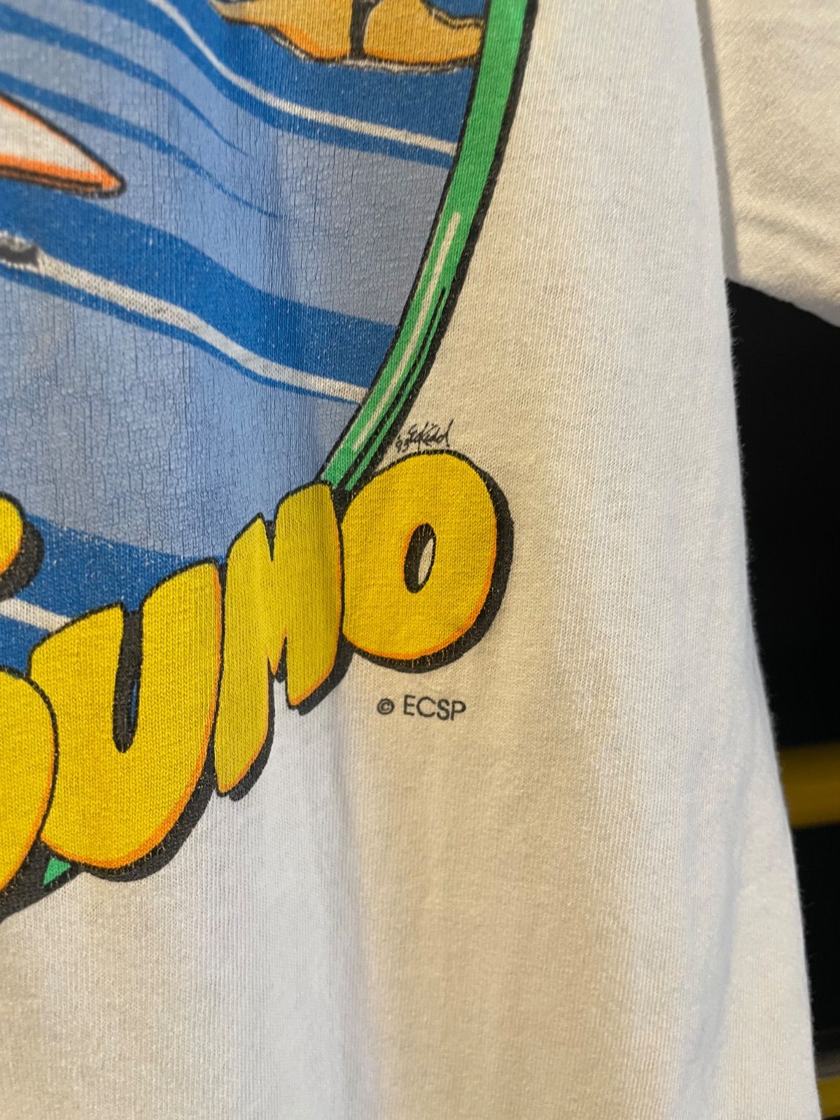 90年代 Sumo Connection「Surf Sumo」両面プリントTシャツ(ホワイト・L・USA製) 8