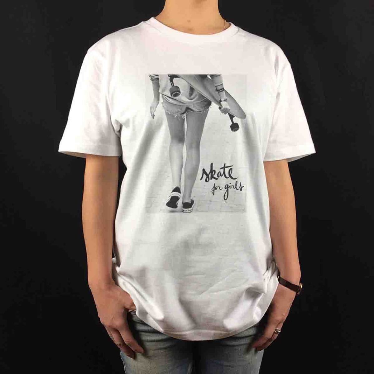 オリジナル Tシャツ SKATE FOR GIRLS スケボー スケーター スケート ストリート ガール Tシャツ S M L XL タイト ジャスト 大きい ビッグ オーバーサイズ メンズ レディース ユニセックス ピンククリーム 6,336円