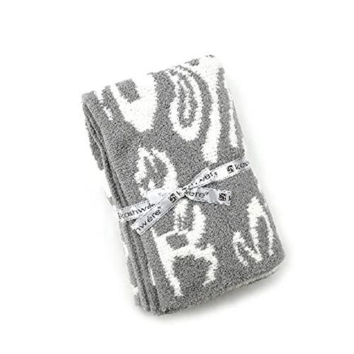 kashwere (カシウエア) ハーフブランケット HALF BLANKET DAMASK 036 ストーン/クリーム [並行輸入品]pms
