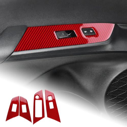 N◆AIRSPEED トヨタ プリウス 50系 4代目 2016-2022 Toyota Prius 専用 アクセサリー カーボンファイバー 内装 カスタム パーツ カードアウィンドウスイッチパネル装飾ステッカー 簡単取付 カッコいい 傷防止 インテリア ドレ