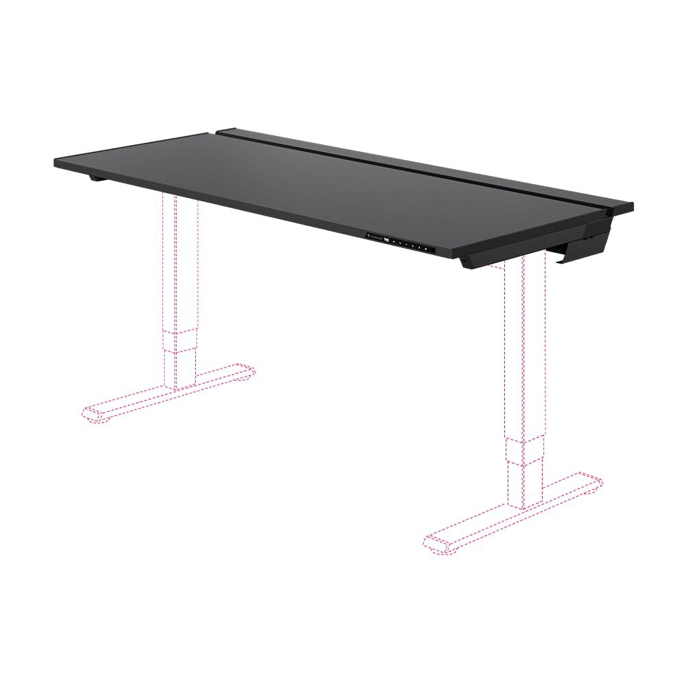 [天板] Secretlab MAGNUS Pro フルメタル 金属製デスク天板 昇降式 150cm ブラック プレミアムｍａ