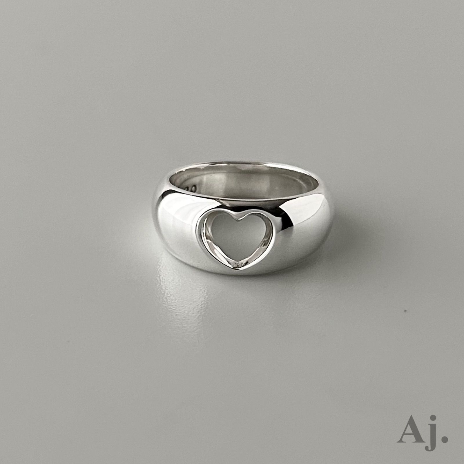 ジョージジェンセン リング 指輪 320 ハート AG925 約10.5号 Georg Jensen