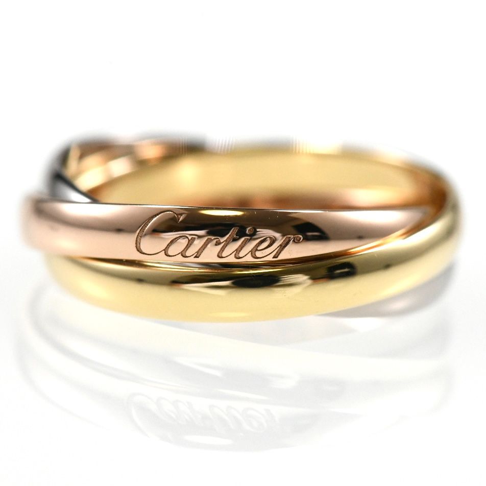 カルティエ　トリニティリング SM Cartier カルティエ トリニティリング SM K18 スリーカラー SIZE:52