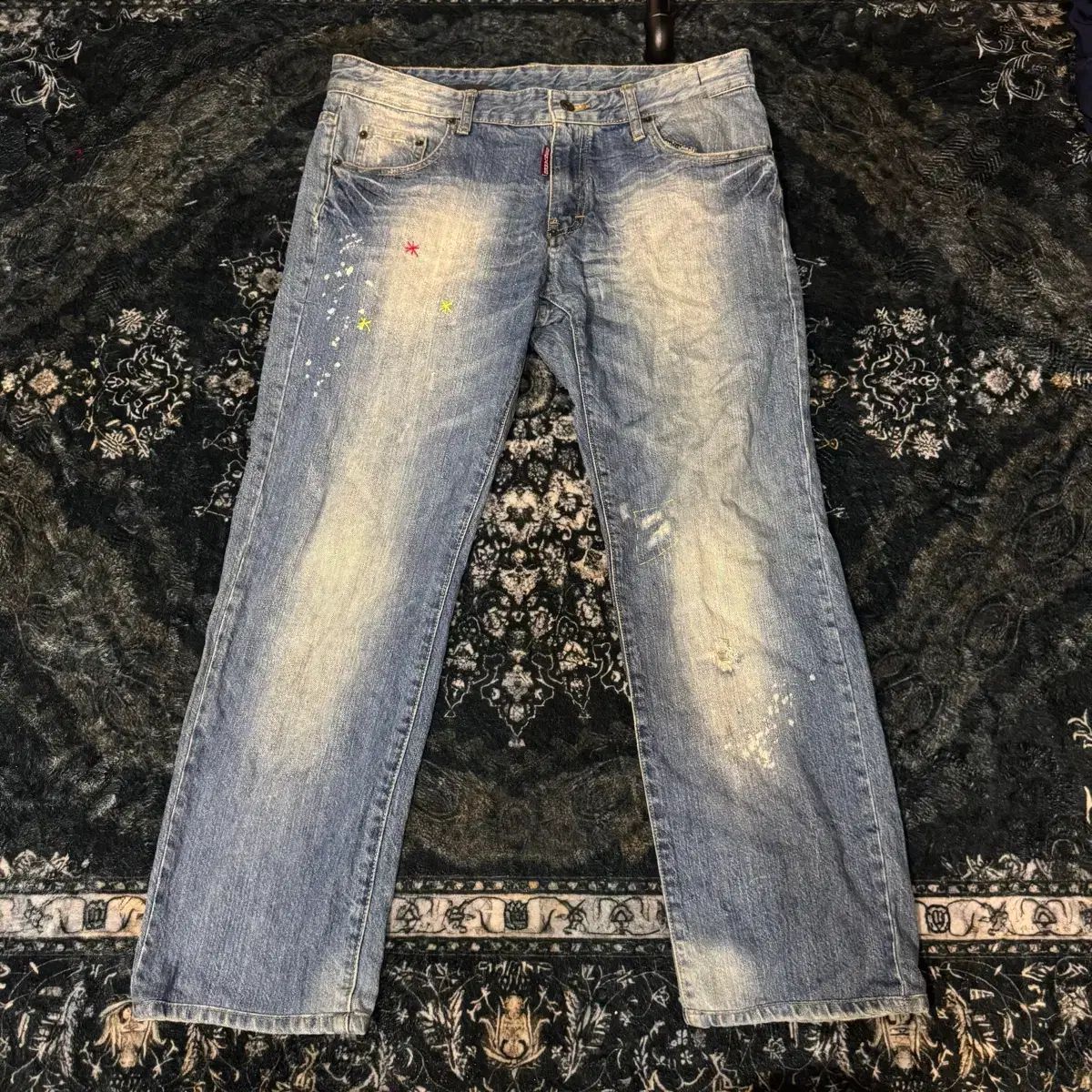 DSQUARED2 ディースクエアード2 刺繍 ウォッシュ デニム パンツ 7,471円