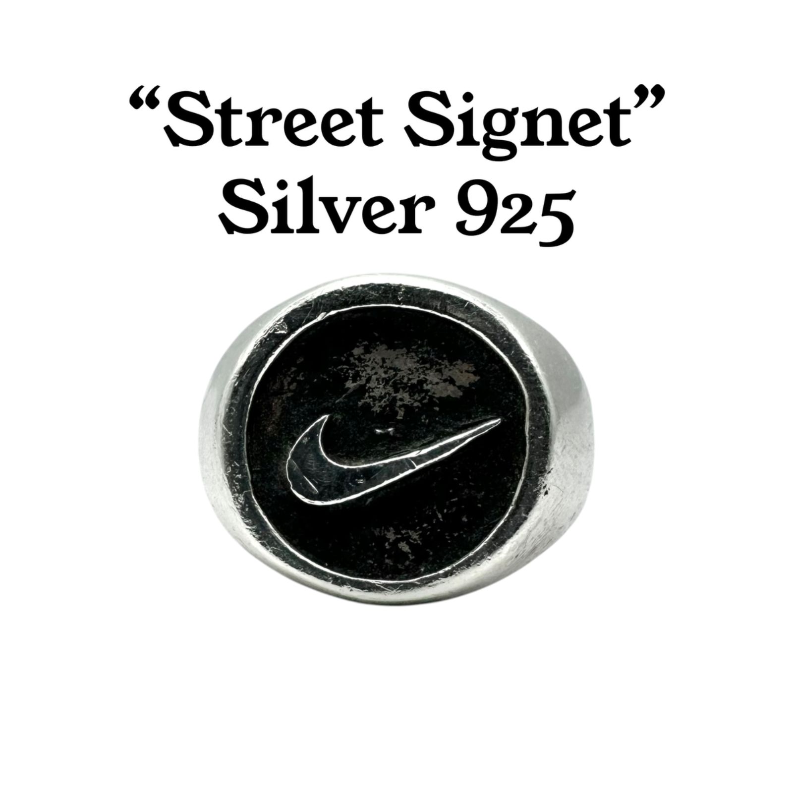 ストリートの象徴】 NIKE シグネット スウッシュ Silver 925 刻印