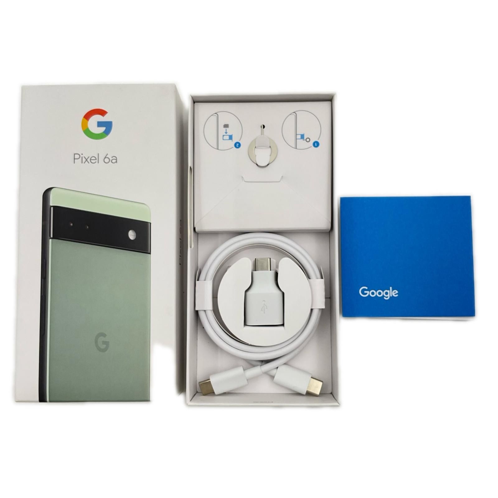 全額返金保証】【最速発送】Google Pixel 6a 128GB Sage au GB17L 白