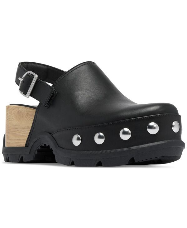 ソレル レディース シューズ サンダル Sorel Womens Roamn Studded Slip On Clogs blackブラック