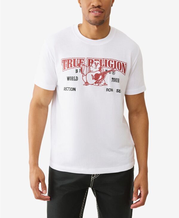 トゥルーレリジョン メンズ トップス Tシャツ クルーネック シャツ ロゴ True Religion Mens World Tour Heritage Logo Crewneck TShirt Op 10,205円