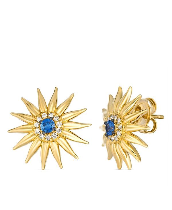ル ヴァン レディース アクセサリー ピアス・イヤリング Le Vianude Diamond 011 ctw and Sapphires 017 ctw Stud Earrings in 14k H