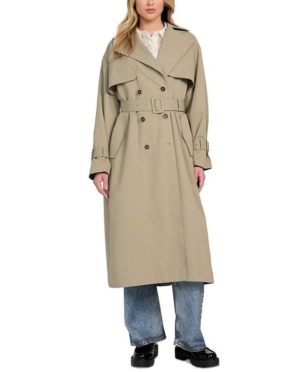 ゲス レディース アウター ジャケット・ブルゾン コート GUESS Womens Belted Trench Coat Sage Leaf セージ