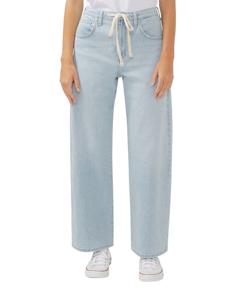シルバー ジーンズ レディース ボトムス デニムパンツ ストレート Silver Jeans Co Womens Be Easy Straight Leg Drawstring Jeans Indig