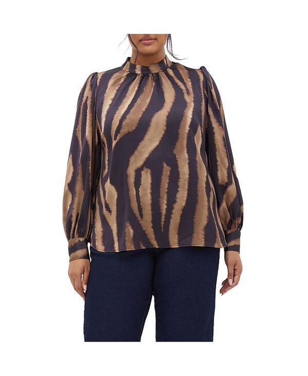 シティーシック レディース トップス シャツ プラスサイズ CITY CHIC Plus Size Untamed Top Brandy untamed 10,636円