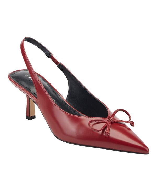 マーク・フィッシャー レディース シューズ パンプス ヒール Marc Fisher LTD Womens Gretel Slingbackitten Heel Pumps Red Leather レ