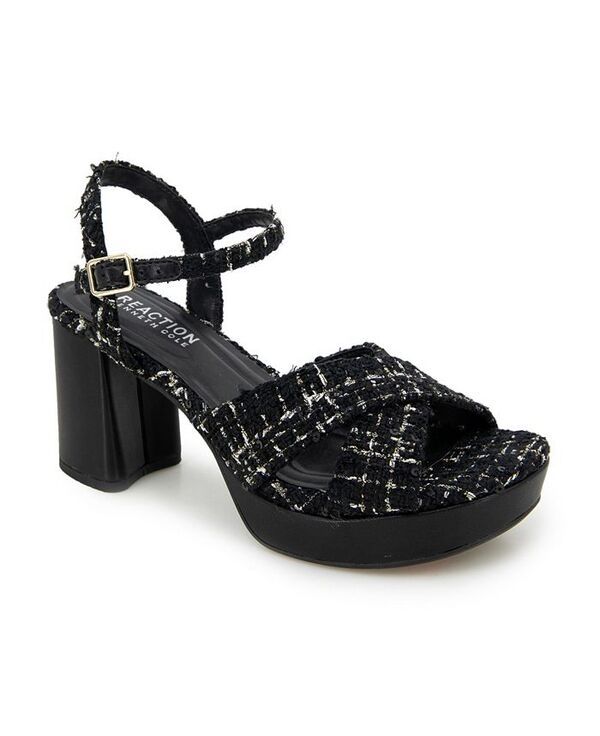 ケネスコール レディース シューズ サンダル プラットフォーム Kenneth Cole Reaction Womens Reeva Platform Sandals Black Boucle ブラッ