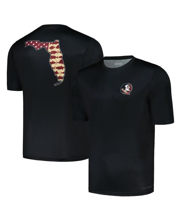コロンビア メンズ トップス Tシャツ Columbia Mens Black Florida State Seminoles Terminal Tackle State OmniShade Tshi