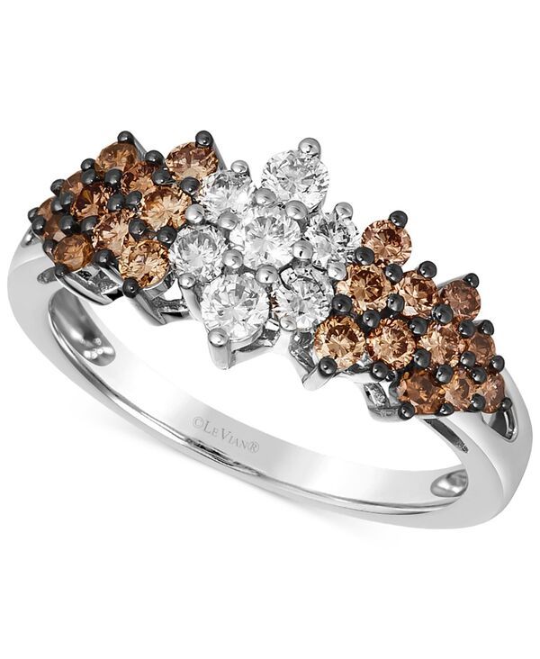 ル ヴァン レディース アクセサリー リング Le Vian Chocolate Ombr Diamond Clustering 1 ctw in 14k Rose Gold White Gold o 249,900円