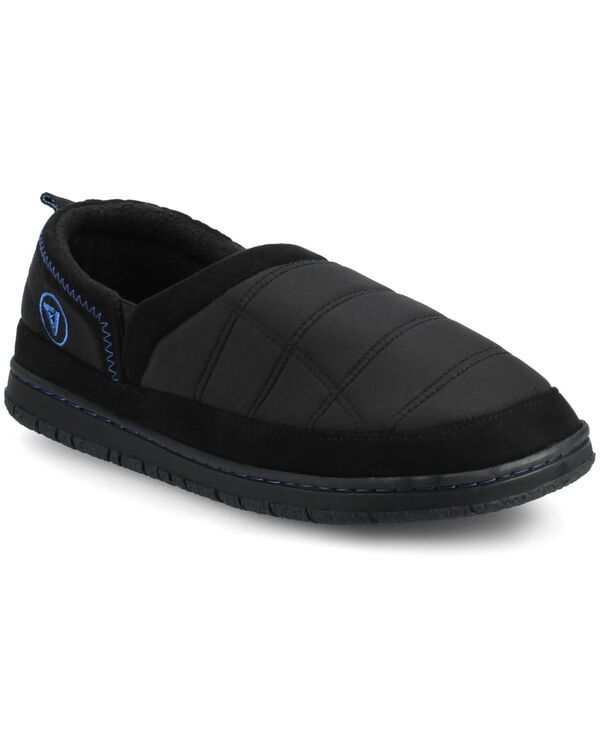 バンス メンズ シューズ サンダル キルティング Vance Co Mens Jared Warm Quilted Comfort Slipper Clogs Black ブラック 10,625円