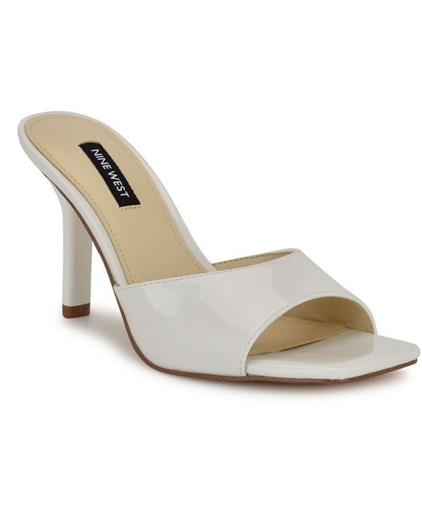 ナインウェスト レディース シューズ サンダル Nine West Womens Disko Square Toe Dress Sandals White Patent ホワイト 15,385円