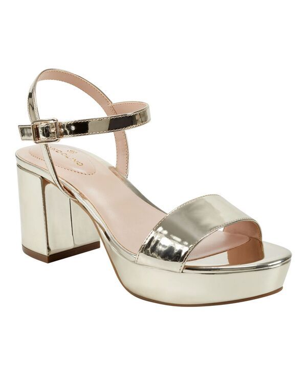 バンドリーノ レディース シューズ サンダル プラットフォーム ヒール Bandolino Womens Pennie Platform Block Heel Sandals Gold ゴールド 14,950円