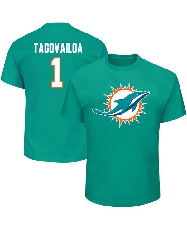 ファナティクス メンズ トップス Tシャツ トール シャツ Fanatics Mens Big and Tall Tua Tagovailoa Aqua Miami Dolphins Eligible