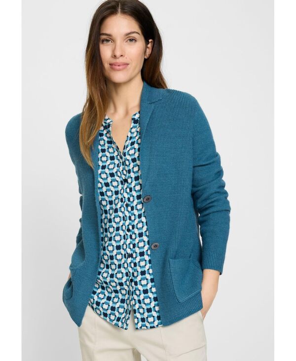 オルセン レディース アウター ニット・セーター カーディガン ブレザー Olsen Womens Sweater Blazer Cardigan Midnight teal mel ティール