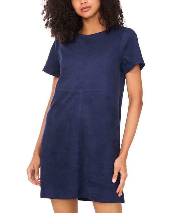 ヴィンスカムート レディース トップス ワンピース ミニワンピース ミニ Vince Camuto Womens SeamedPanel Shift Mini Dress Classic Navy ネ