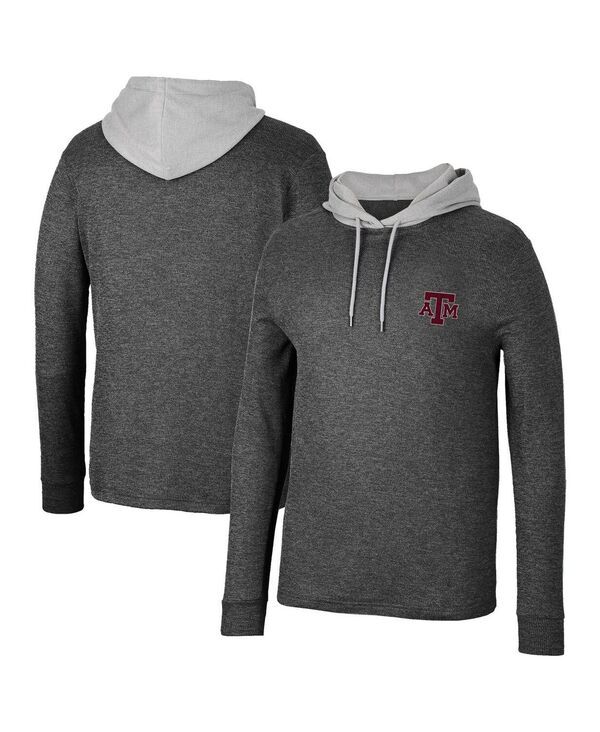 コロシアム メンズ トップス Tシャツ ニット パーカー Colosseum Mens Black Texas AM Aggies Ballot WaffleKnit Thermal Long Sle