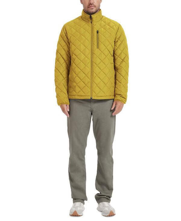 ホークアンドカンパニー メンズ アウター ジャケット・ブルゾン キルティング ジャケット Hawke Co Mens Diamond Quilted Jacket Pale Gold ゴールド