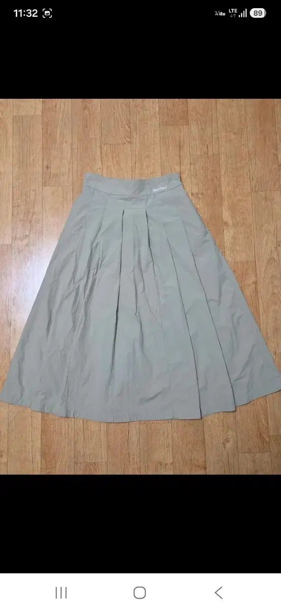 (正規品/ほぼ新品) Kenneth lady ケネスレディー ベージュ色 プリーツ ロング スカート 29 30インチ