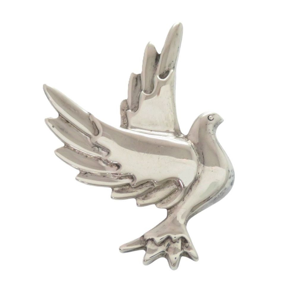 美品 ティファニー ピースバード 鳥 鳩 パロマピカソ シルバー925 シルバー ブローチ 0847 TIFFANY&Co.
