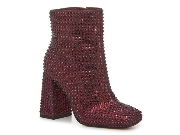 ジェシカシンプソン レディース シューズ ブーツ・レインブーツ Jessica Simpson Luvrey Rhinestone Bootie Oxblood Burgundy Metallic バ