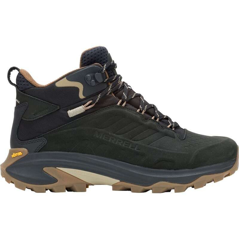 メレル メンズ シューズ ブーツ・レインブーツ Merrell Moab Speed 2 LTR Mid WP Hiking Boot Mens Black ブラック