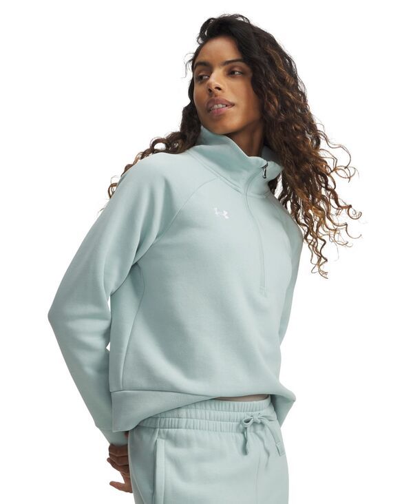 アンダーアーマー レディース アウター ニット・セーター スウェット シャツ フリース Under Armour Womens Rival Fleece MockNeck HalfZip Sweats