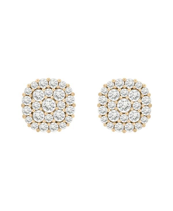 ラップド イン ラヴ レディース アクセサリー ピアス・イヤリング Wrapped in Love Diamond Halo Cluster Stud Earrings 2 ctw in 14k Wh