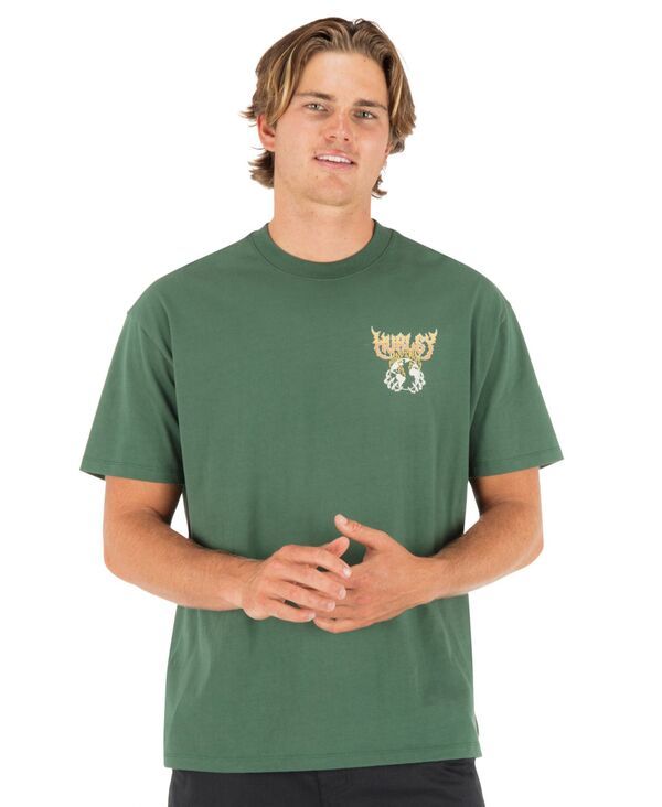 【送料無料】 ハーレー メンズ Tシャツ トップス Mens Fire Crewneck TShirt Jungle