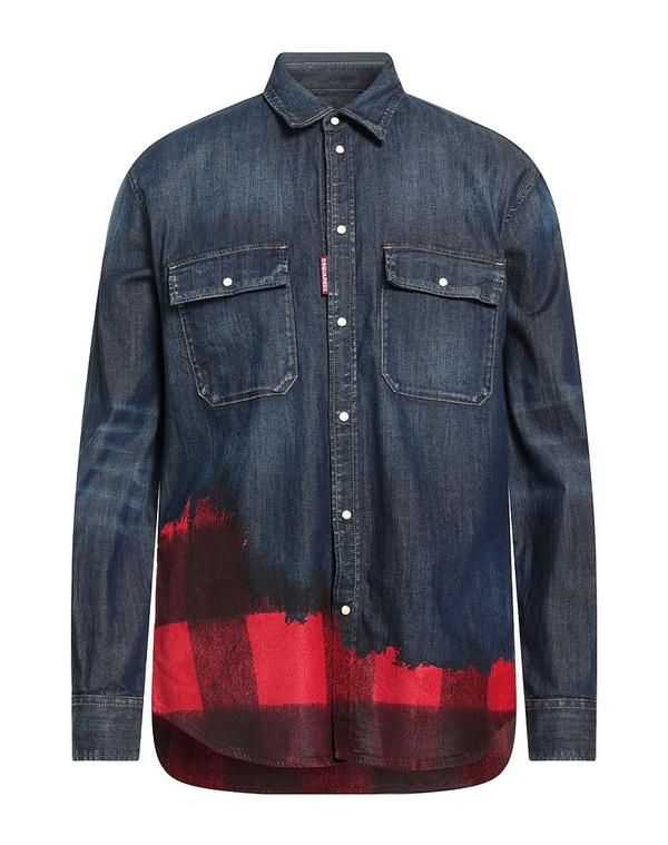ディースクエアード メンズ トップス シャツ DSQUARED2 デニムシャツ Blue ブルー