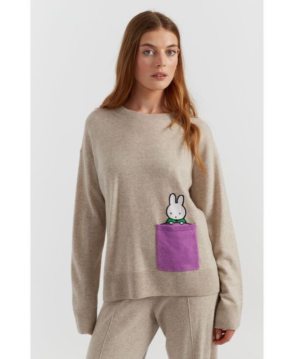 チンティアンドパーカー レディース アウター ニット・セーター Chinti Parker Womens Miffy PeekPocket Sweater Soft oat