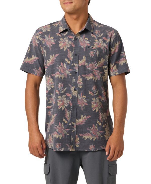 オニール メンズ トップス シャツ プリント 半袖 ONeill Mens Printed ShortSleeve Shirt Black ブラック