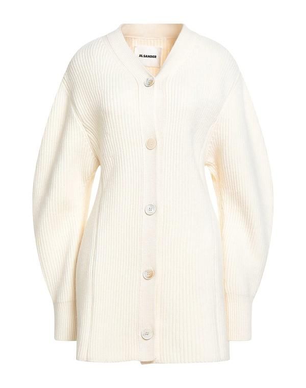 ジル・サンダー レディース ニット カーディガン JIL SANDER カーディガン OffWhite オフホワイト