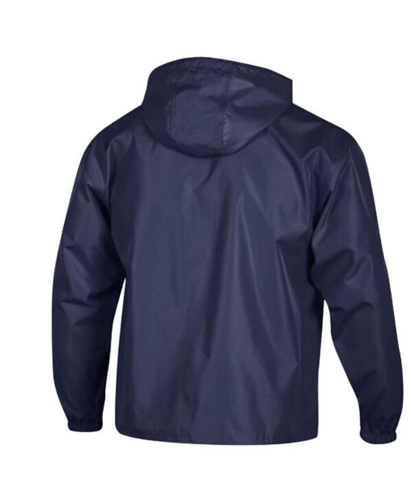 チャンピオン メンズ アウター ジャケット・ブルゾン Champion Mens Navy New England Patriots Packable Windbreaker HalfZip Jack