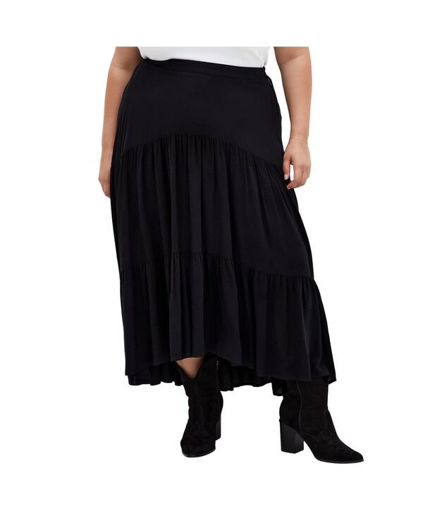 シティーシック レディース ボトムスカート CITY CHIC Womens Misha Skirt Black ブラック